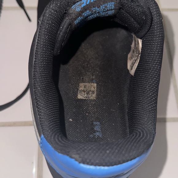 🔥🔥HOST PIC 🔥🔥Nike Air Force 1 Retro black blue outlined Swoosh Men Size 11.5 - Picture 8 of 10